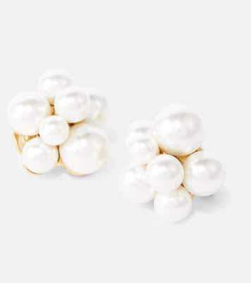 Embellished clip-on earrings | Oscar de la Renta