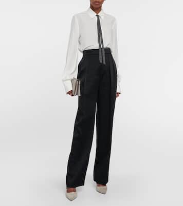 Pantaloni regular a vita media | Brunello Cucinelli