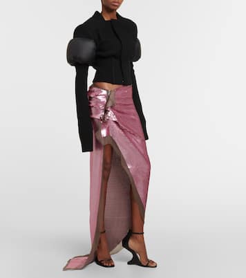 Gonna lunga Edfu in chiffon | Rick Owens