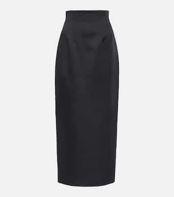 Jupe crayon Loxley en satin | Khaite