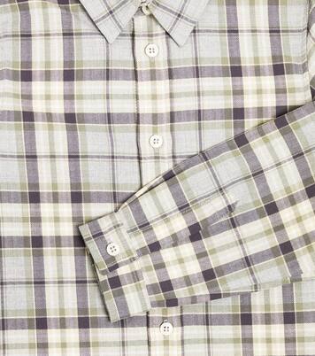 Daho checked cotton shirt | Bonpoint