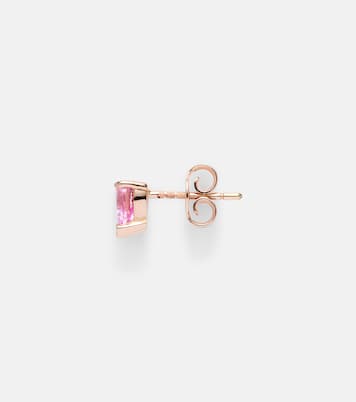 Boucle d'oreille unique en or 14 ct et saphir rose | Roxanne First