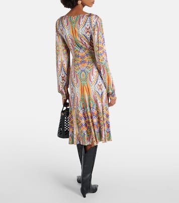 Abito midi in jersey con stampa | Etro