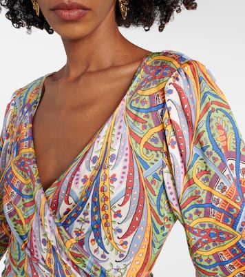 Abito midi in jersey con stampa | Etro