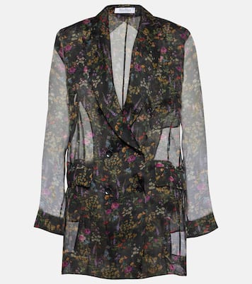 Bluse Jabot aus Seidenorganza | Max Mara
