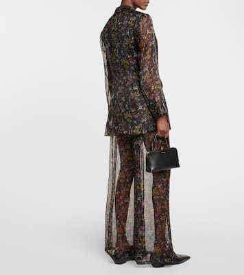 Bluse Jabot aus Seidenorganza | Max Mara