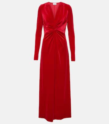 Vestido midi de terciopelo | Ganni