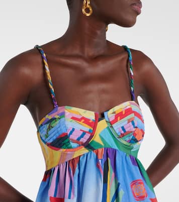 Maxikleid Tropical Scenario aus Baumwolle | Farm Rio