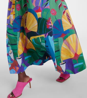 Maxikleid Tropical Scenario aus Baumwolle | Farm Rio