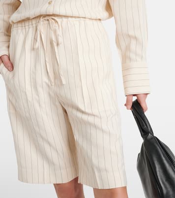 Shorts in twill a righe | Toteme