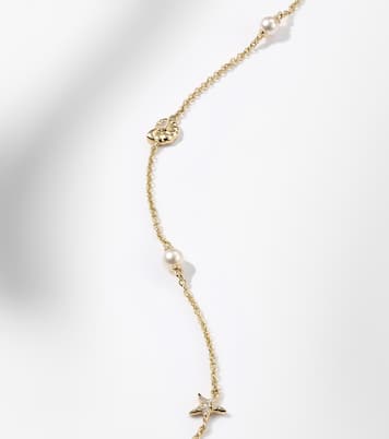 Bracelet Shells en or 14 ct, diamants et perles d'eau douce | Sydney Evan