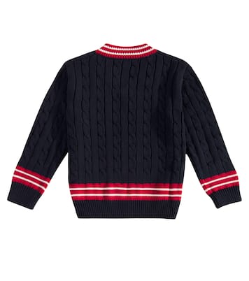 Pullover in cotone a trecce | Il Gufo