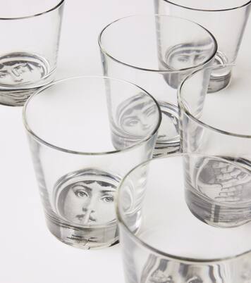 Tema e Variazioni set of 6 glasses | Fornasetti