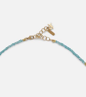 Infinite 18kt gold necklace with apatites | Suzanne Kalan
