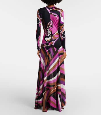 Orchidee and Iride printed gown | Pucci