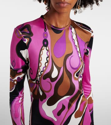 Orchidee and Iride printed gown | Pucci