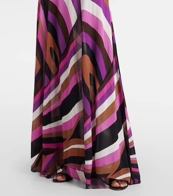 Orchidee and Iride printed gown | Pucci