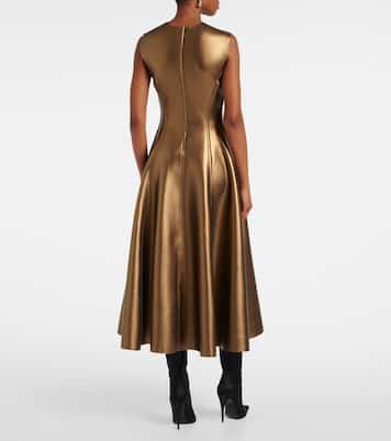 Midikleid aus Lederimitat | Norma Kamali