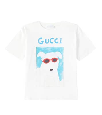 x Naon Jeong printed cotton jersey T-shirt | Gucci Kids