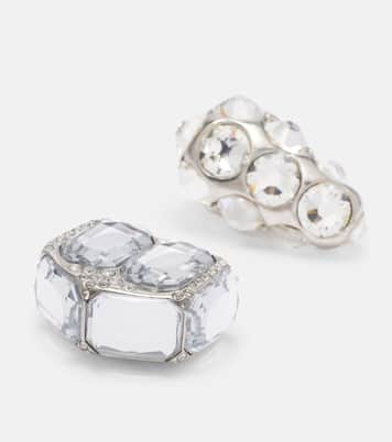 Orecchini asimmetrici con cristalli | Acne Studios
