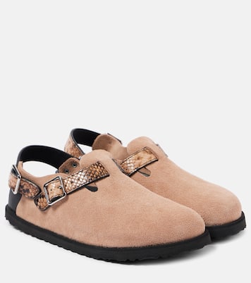 Tokio snake-effect suede clogs | Birkenstock 1774