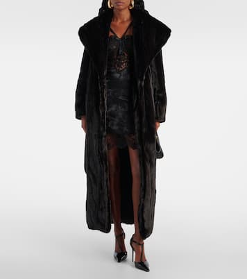 Manteau Giovanna en fourrure synthétique | Nour Hammour