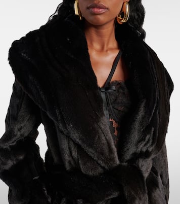 Manteau Giovanna en fourrure synthétique | Nour Hammour