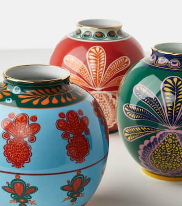 Big Pineapple Verde Medium porcelain vase | La DoubleJ