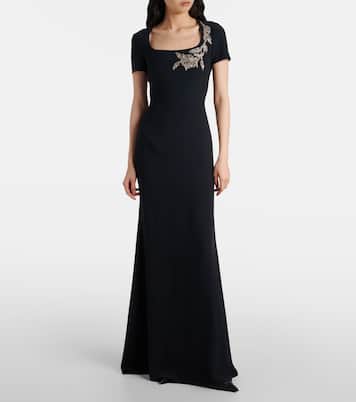 Embroidered crêpe gown | McQueen