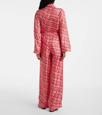 Weite Hose aus Twill | Gucci