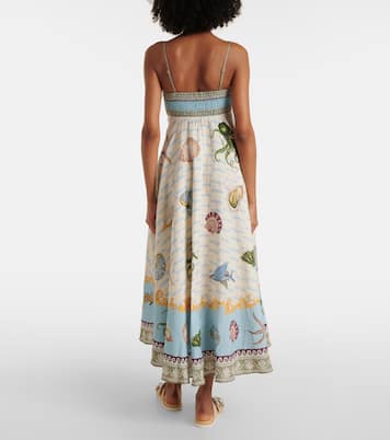 Robe longue Bath House en lin | Alémais