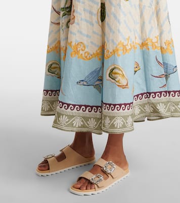 Robe longue Bath House en lin | Alémais