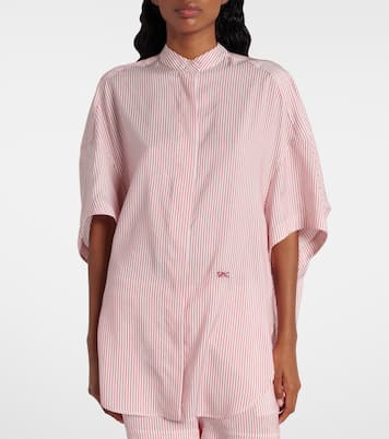 Chemise rayée en soie | Stella McCartney