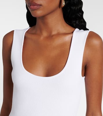 Chain-detail ribbed-knit midi dress | Bottega Veneta
