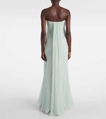 Robe aus Seiden-Chiffon | McQueen
