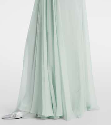 Robe aus Seiden-Chiffon | McQueen