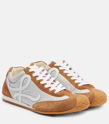 Ballet 2.0 suede-trimmed sneakers | Loewe