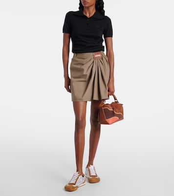 Ballet 2.0 suede-trimmed sneakers | Loewe