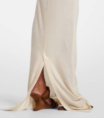 Vestido de fiesta de lana drapeado | Entire Studios