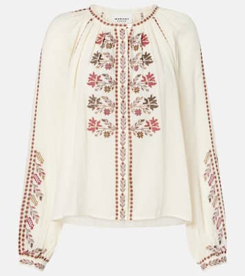 Lynne embroidered cotton blouse | Marant Etoile