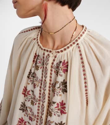 Lynne embroidered cotton blouse | Marant Etoile