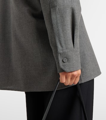 Beaded wool canvas shirt | Jil Sander