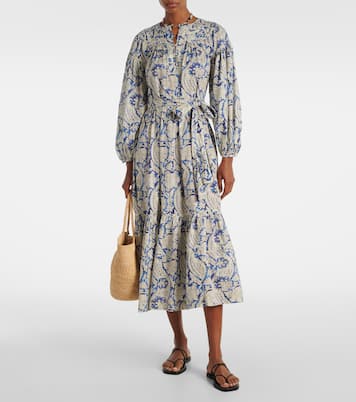 Seraphina printed cotton-blend midi dress | Ulla Johnson