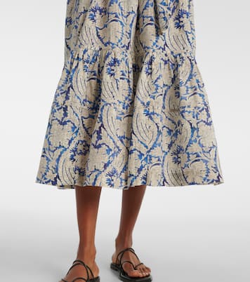 Seraphina printed cotton-blend midi dress | Ulla Johnson