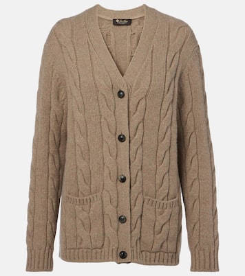 Napier cable-knit cashmere cardigan | Loro Piana