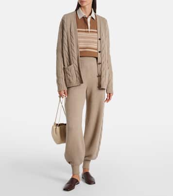 Napier cable-knit cashmere cardigan | Loro Piana