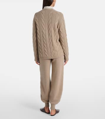 Napier cable-knit cashmere cardigan | Loro Piana