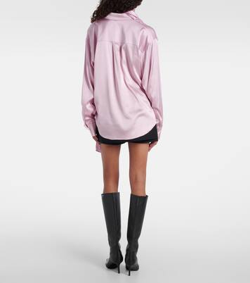 围巾细节缎布女式上衣 | Acne Studios