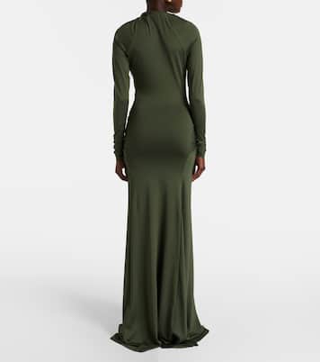 Gathered jersey gown | Victoria Beckham