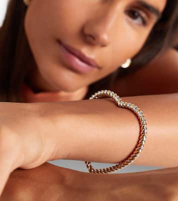 Bracciale Jonc Cœur in oro bianco e oro 9kt | Yvonne Léon